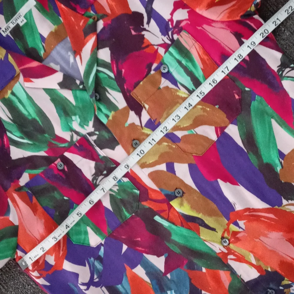 🦜Mr. Turk🦜 - Multicolor Abstract Print S/S Button Down Shirt - Picture 12 of 14